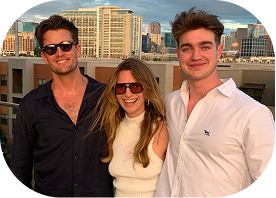 MarkedUp founder with family